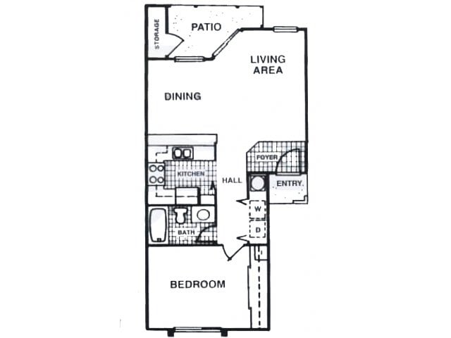 1BR/1BA - One Bedroom - Upstairs