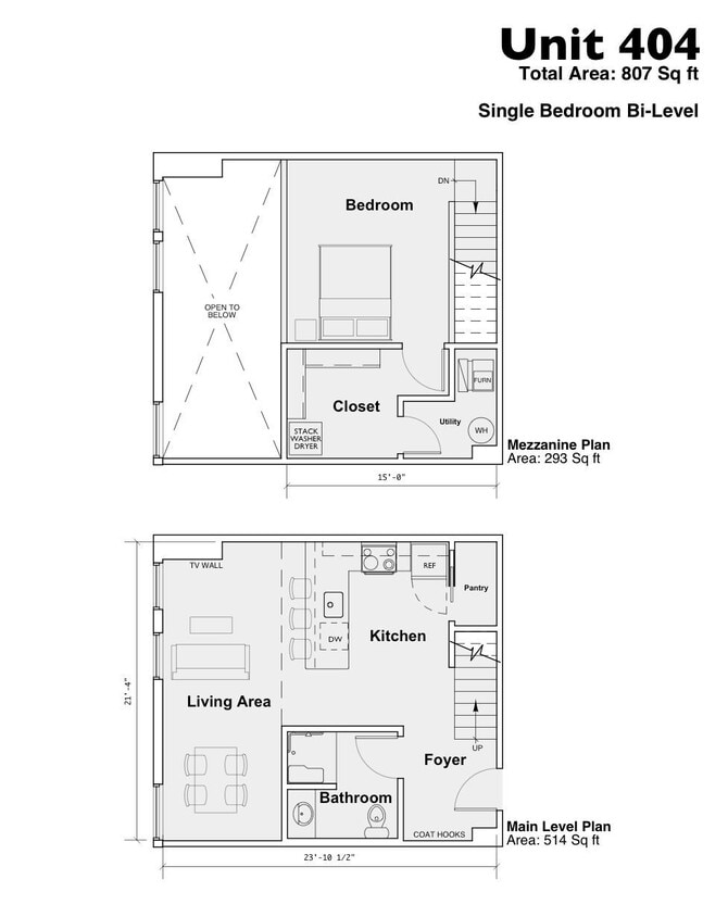 Floor Plan - 404 1B1B