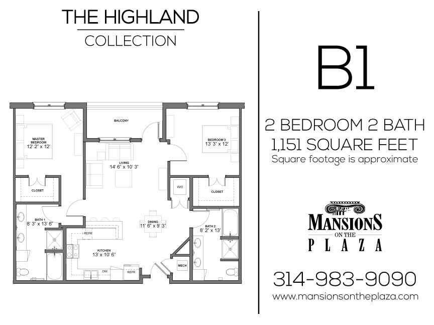 Floor Plan - Highland - B1