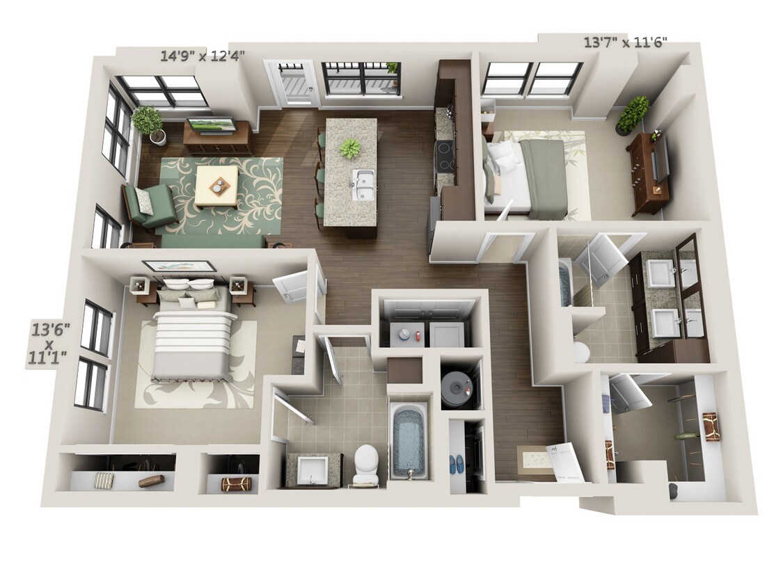Floor Plan - Spring (B2B)