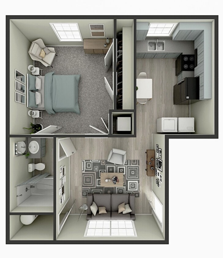 One Bedroom - 1 Bedroom 