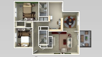 2BR/2BA - The Cabin Elite Plus