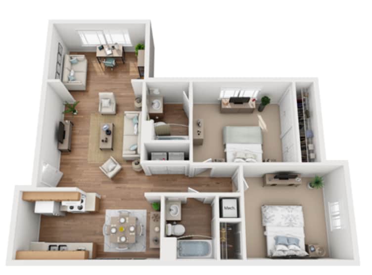 Floor Plan - Lancaster with Sunroom