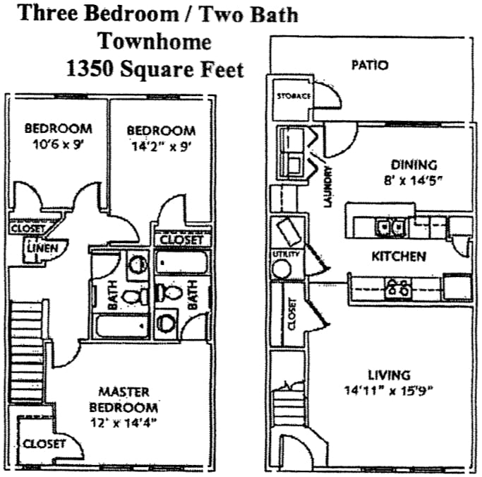3BR/2BA - Three Bedroom Two Baths-Gold Package
