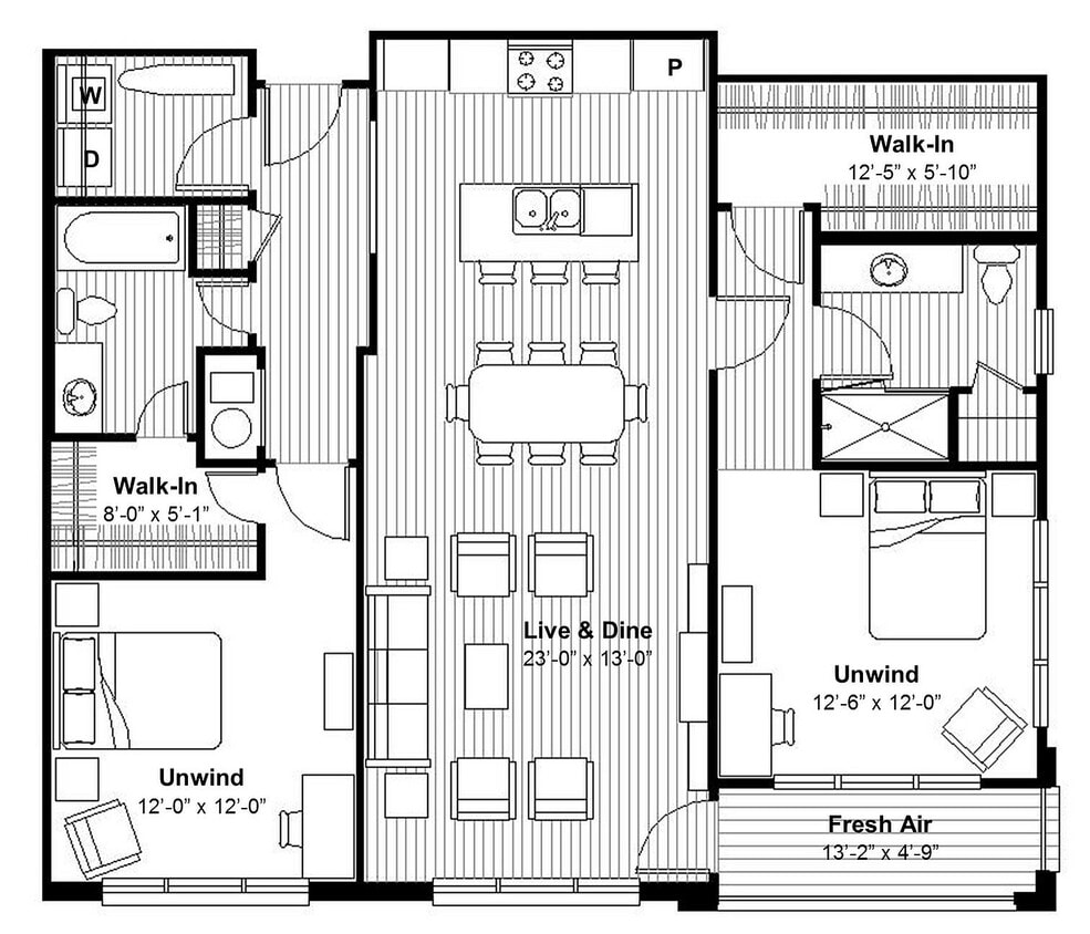 Chic 2 BR + Sunporch - Chic 2 BR + Sunporch