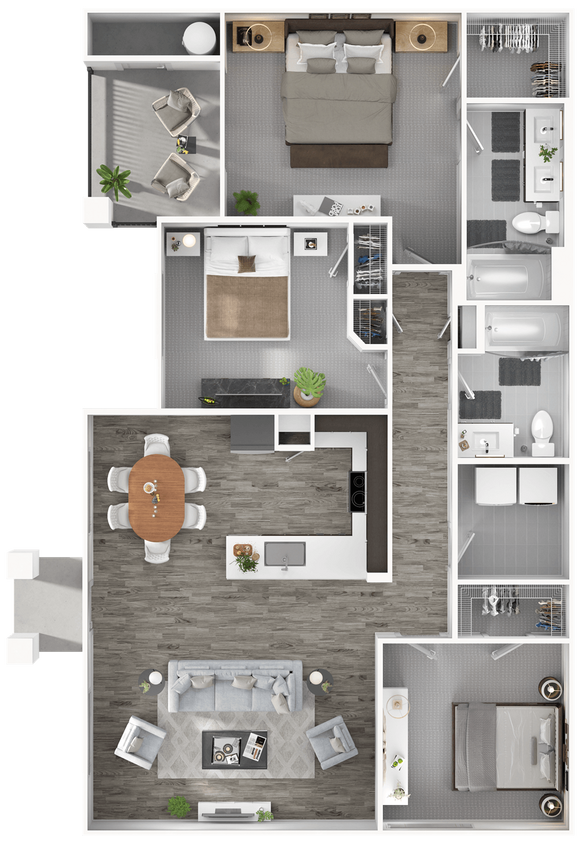 Floor Plan - 3x2 E