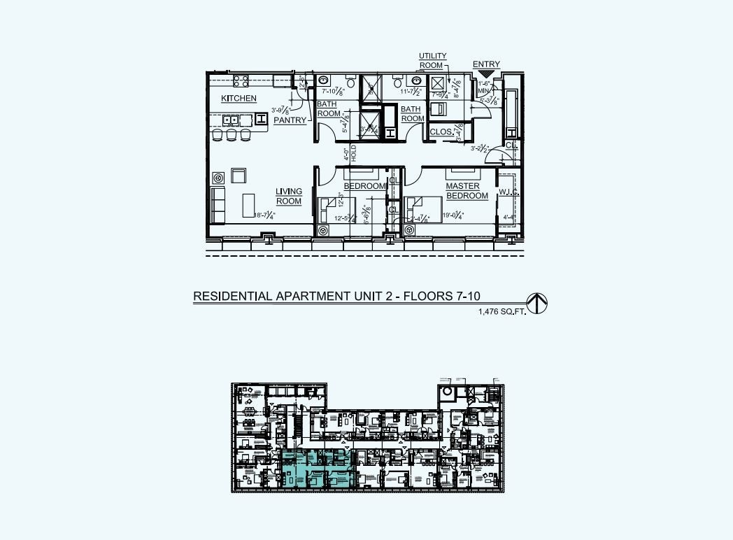 Floor Plan - Unit 2 7-10