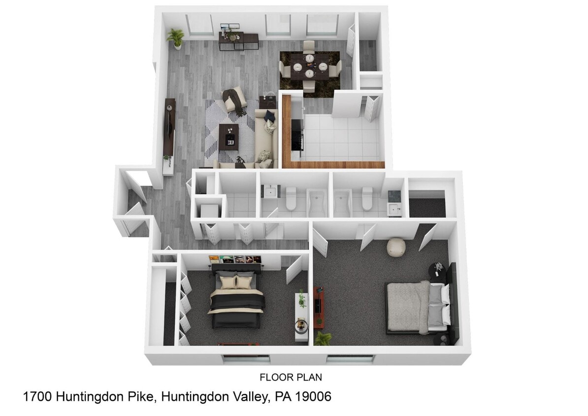 Floor Plan - 2 Bedroom Deluxe