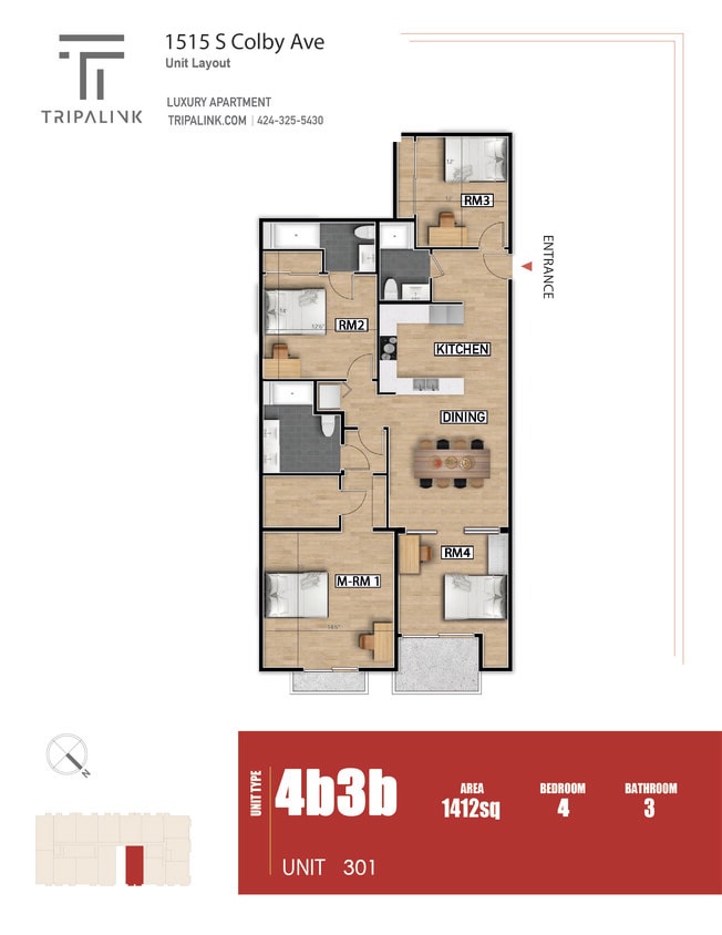 Floor Plan - Unit 301