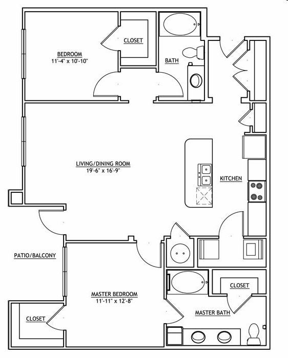 2BR/2BA - 2