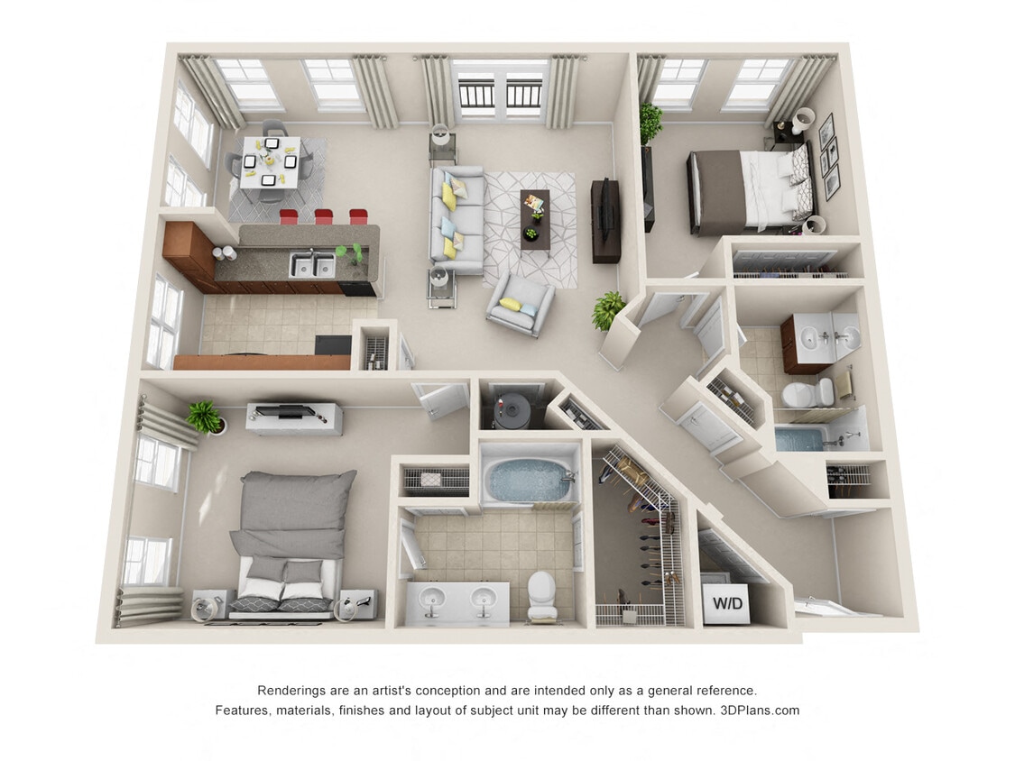 Floor Plan - Village Green Flats 1071