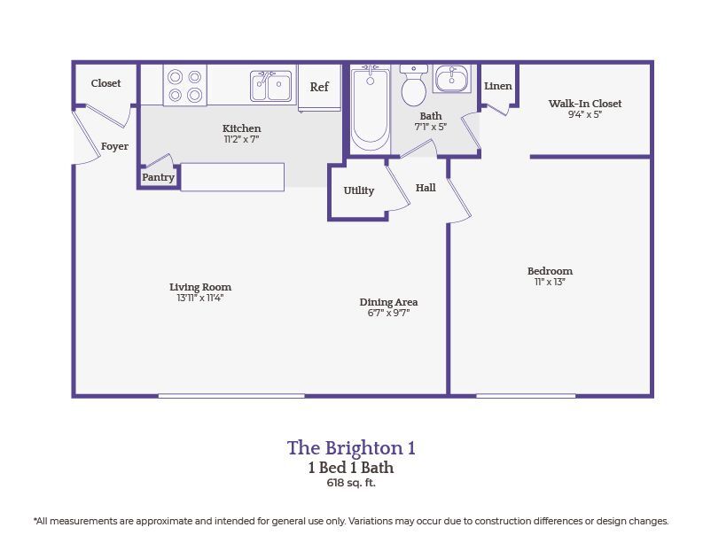 TheBrighton1_1Bed1Bath - The Brighton-1 bedroom/1 bath