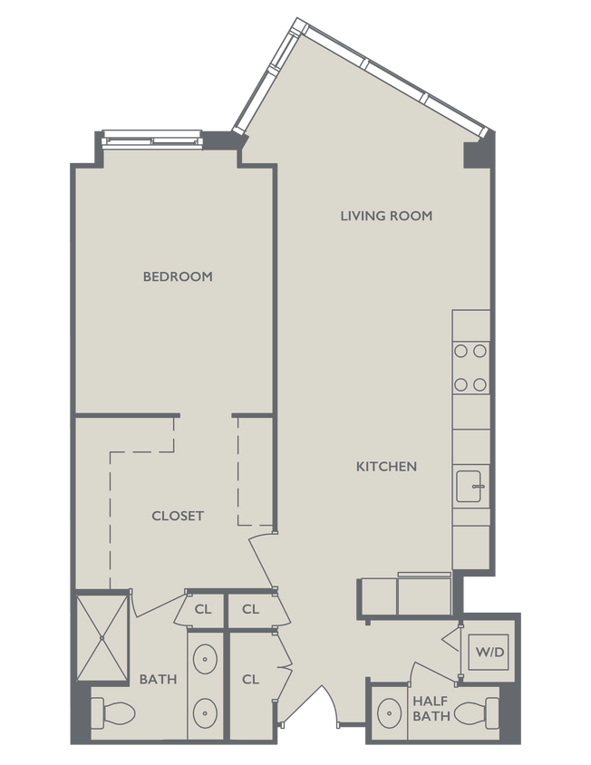 Floor Plan - One Bedroom E
