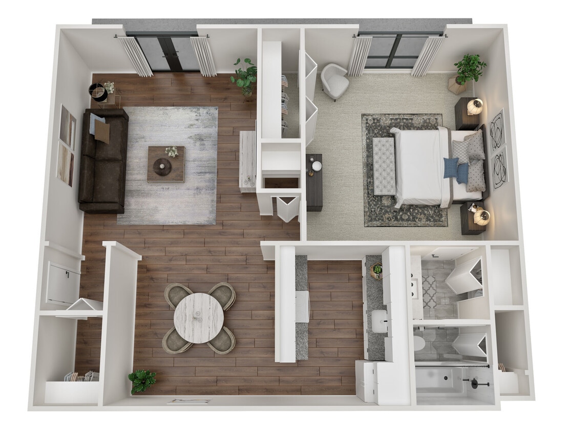 Floor Plan - Large 1x1 Main Level Reno