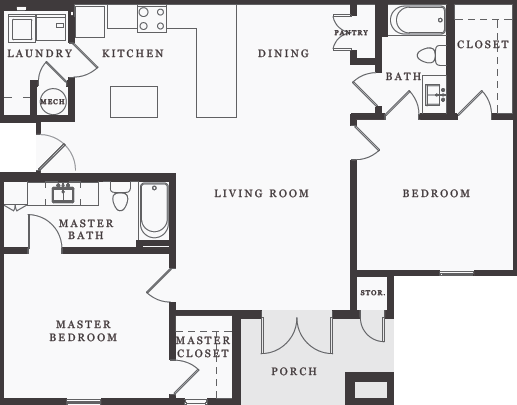 Floor Plan - The Josephine