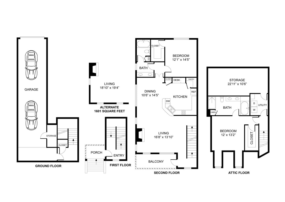 Floor Plan - THE BEVERLY