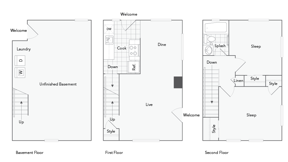 Belmont 2-Bedroom Floorplan - Belmont
