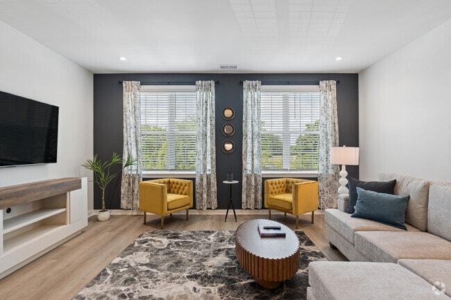 2BR, 2BA W/Study - 1,308SF - Living Room - Milliner Lofts