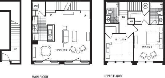 2MX floor plan The Clarendon - 2MX
