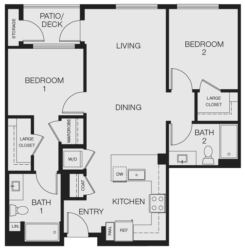 Floor Plan - 2x2 2D