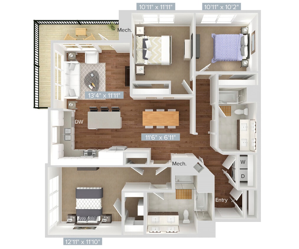 Floor Plan - C3-516-517