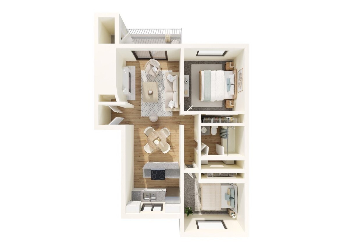 Floor Plan - B2 with In Home Laundry