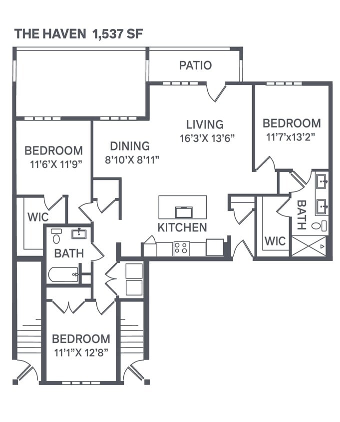 Floor Plan - The Haven - Attached Garage