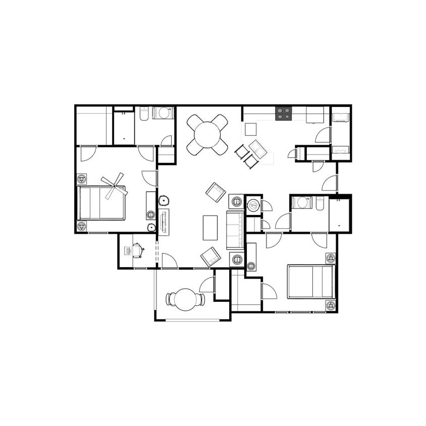 Floor Plan - Two Bedroom