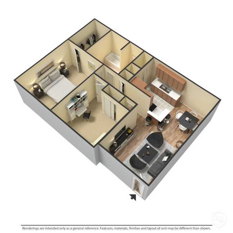 2 Bed 1 Bath - 2 Bedroom 1 Bath