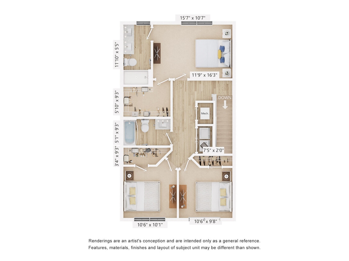 Floor Plan - Townhome F