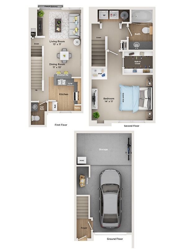 Floor Plan - The Center (A1THc)