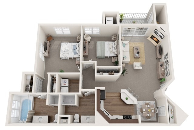 The Chadbourne I | The Landmark at Hatchery Hill | Apartments in Fitchburg, WI - The Chadbourne I