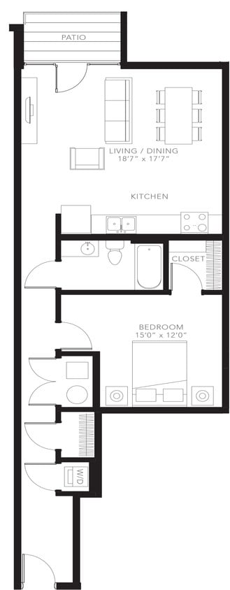 Floor Plan - 1BR-A11