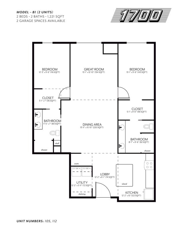 Floor Plan - Model B1