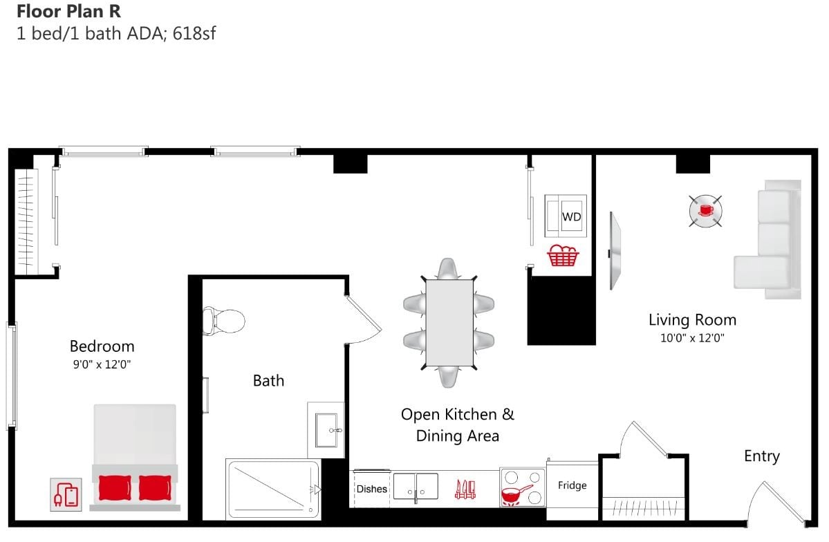Floor Plan - Boutique Suite R