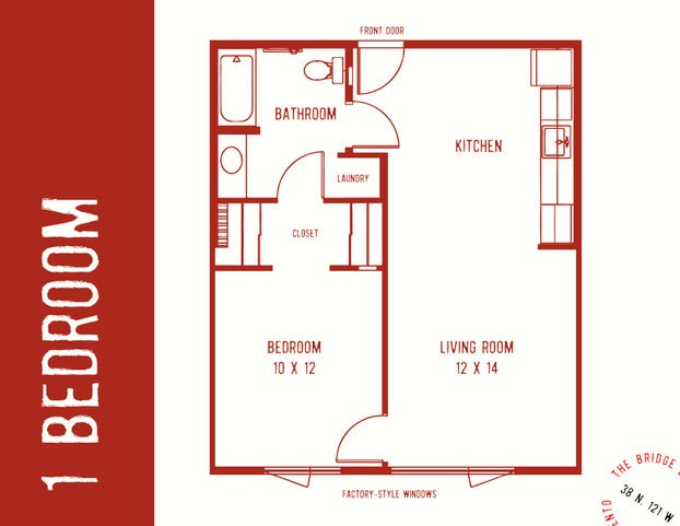 Floor Plan - One Bedroom 