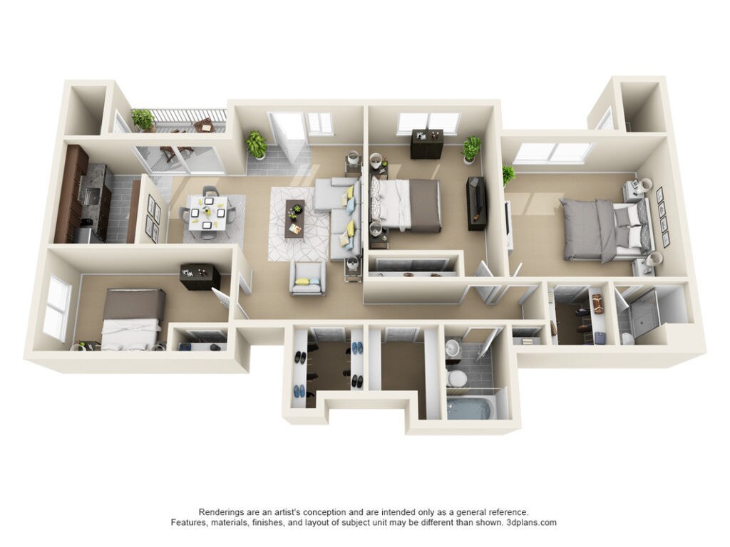 The Adams 3 Bedroom Floor Plan - Adams
