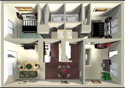 2BR/2BA - 2.2 WD Conversion