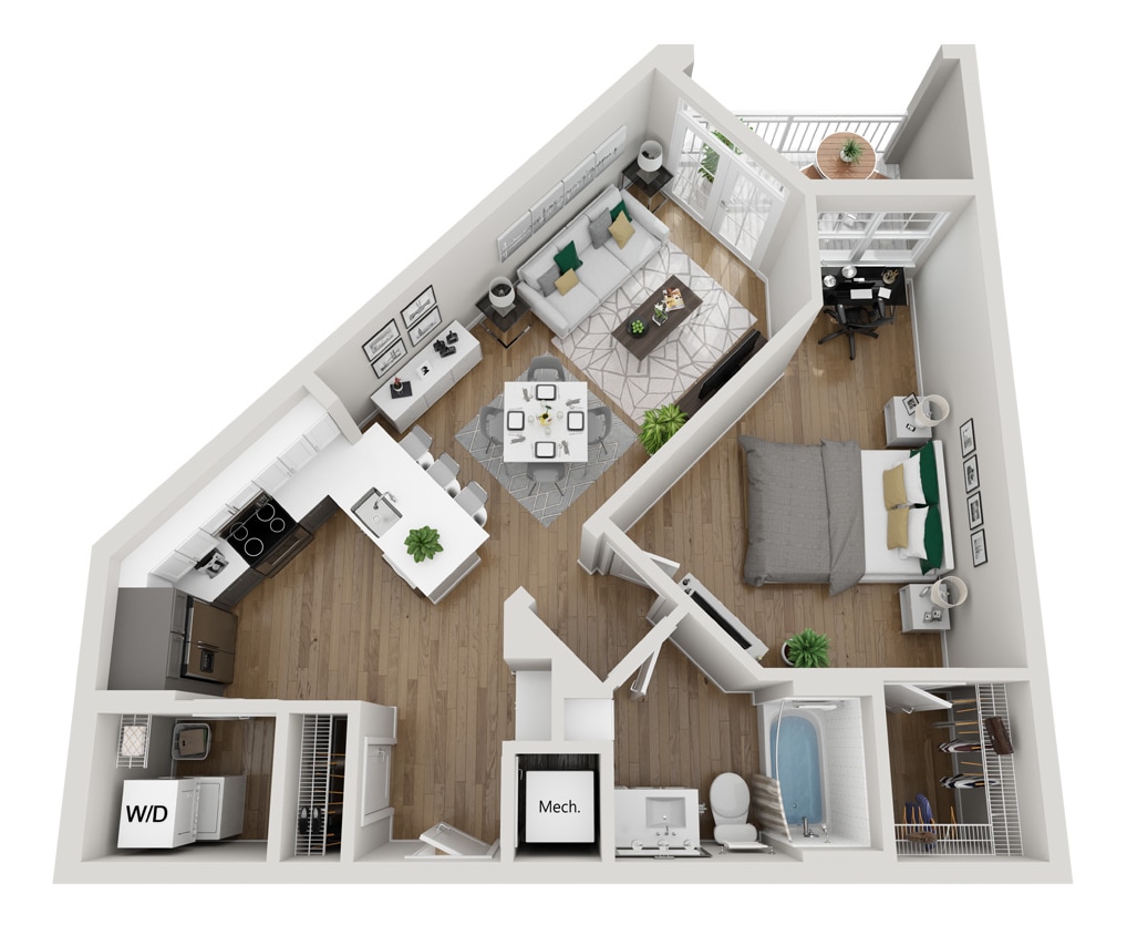 Floor Plan - 2A4 - Phase 2 Modern