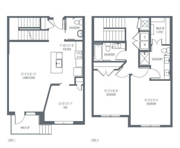 Floor Plan - Brubeck Townhome