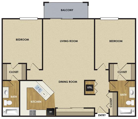 Floor Plan - Blue Spruce - 2E