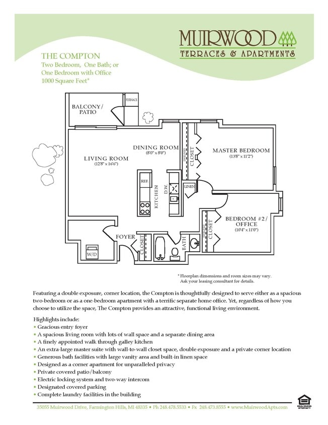 Floor Plan - The Compton