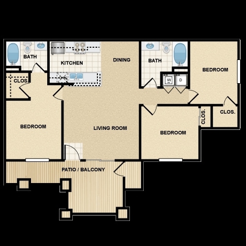 3BR/2BA - Sequoia