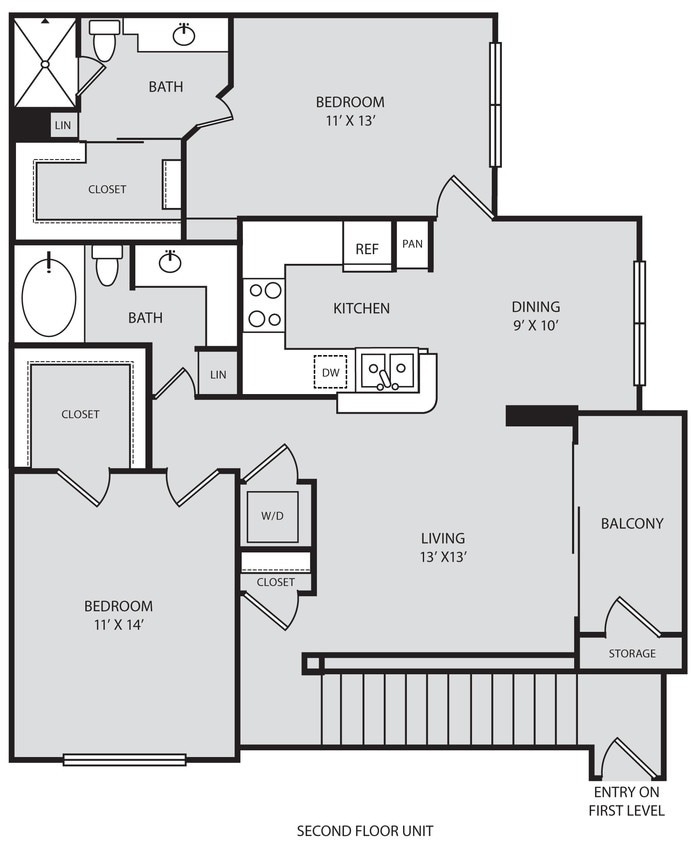 Parc At Wall Street - B4 - 2 Beds - 2 Baths - 1169 Sq. ft. - B4
