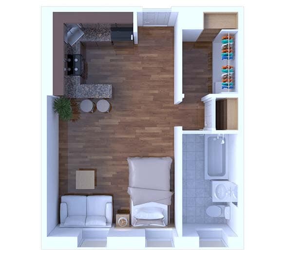 Floor Plan - Studio Floor Plan S6
