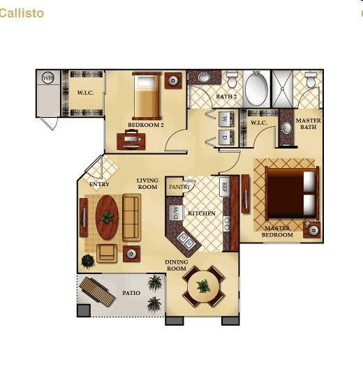 Callisto - Two Bedroom Two Bath Callisto A
