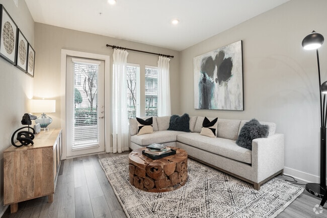 1BR, 1BA - 813SF - Living Room - Ascension On The Bayou