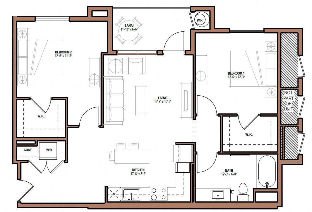 Floor Plan - B20A 2/1