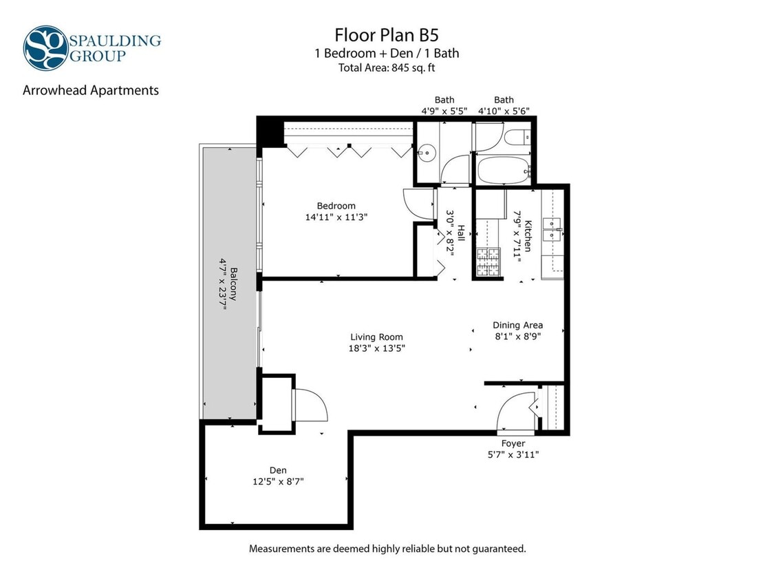 Floor Plan - B5 - 1x1