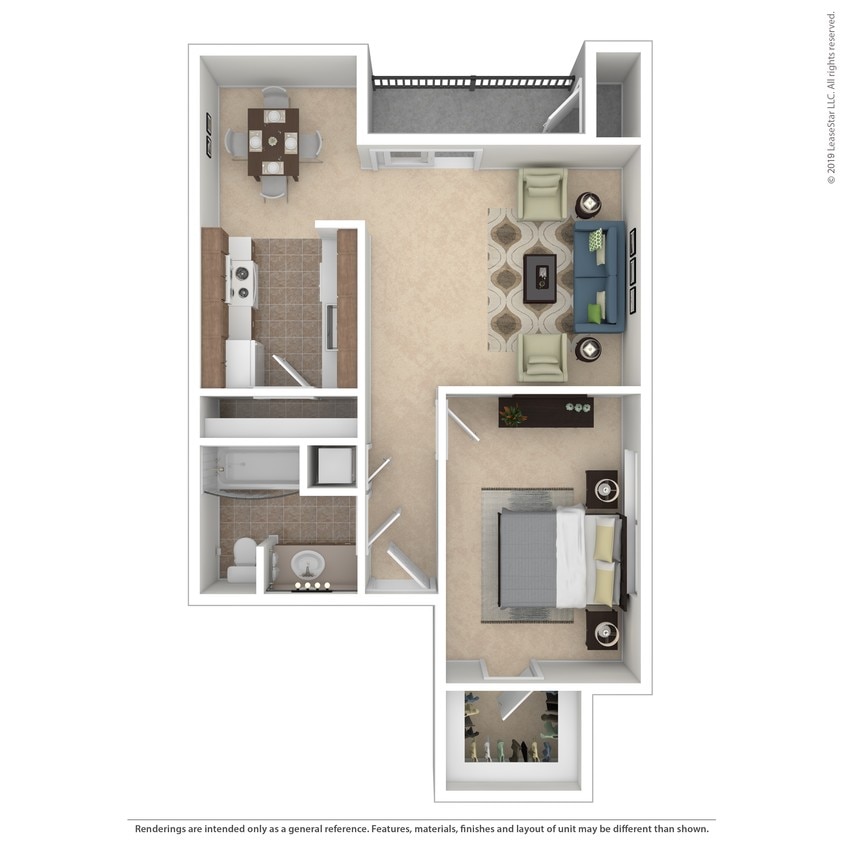 1A Floorplan.Jpg - One bedroom one bath